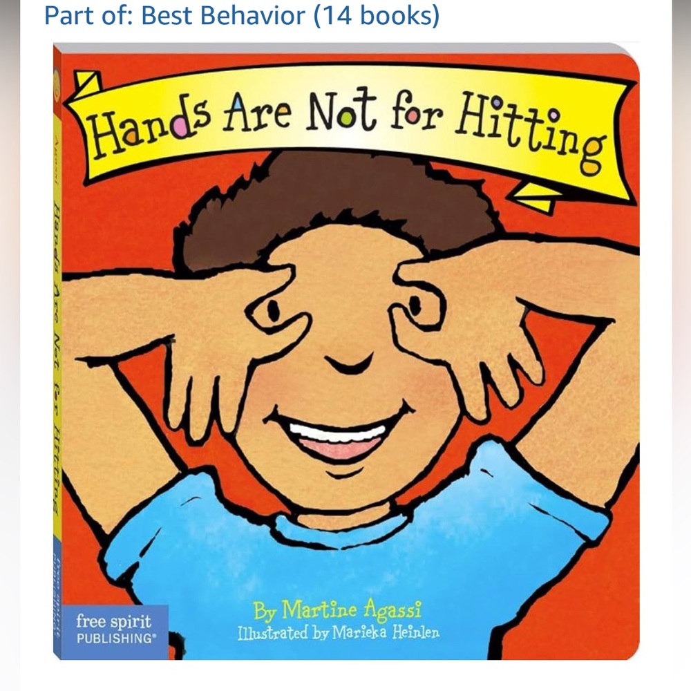 'Hands Are Not for Hitting' Best Behaviour Board Book for Kids